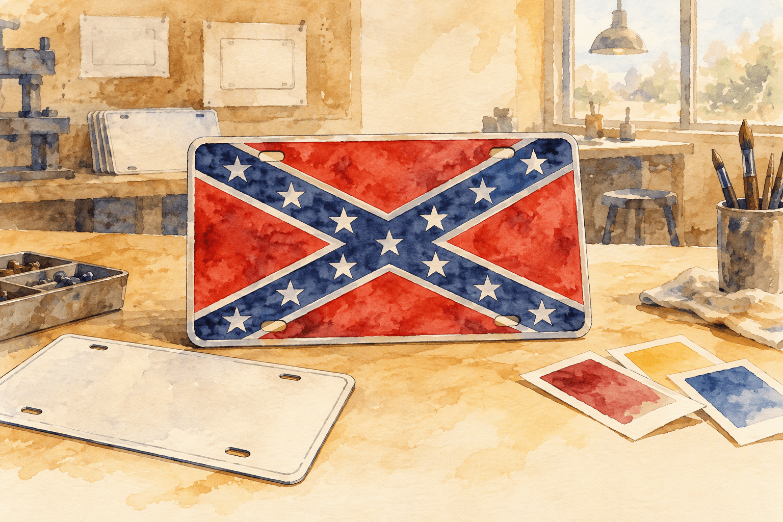 Illustration for John Walker, III, Chairman, Texas Department of Motor Vehicles Board v. Texas Division, Sons of Confederate Veterans, Inc.