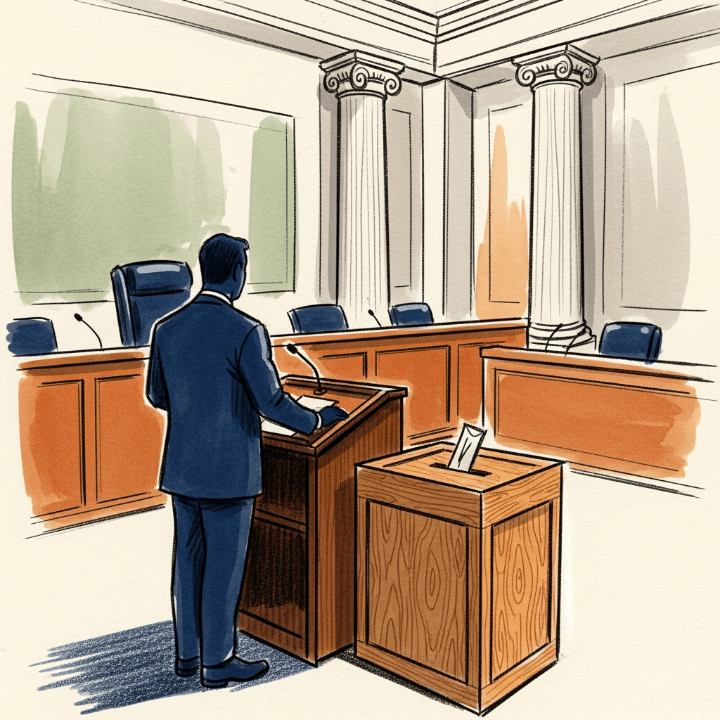 Illustration for Ohio Democratic Party, Applicants v. Jon Husted, Ohio Secretary of State