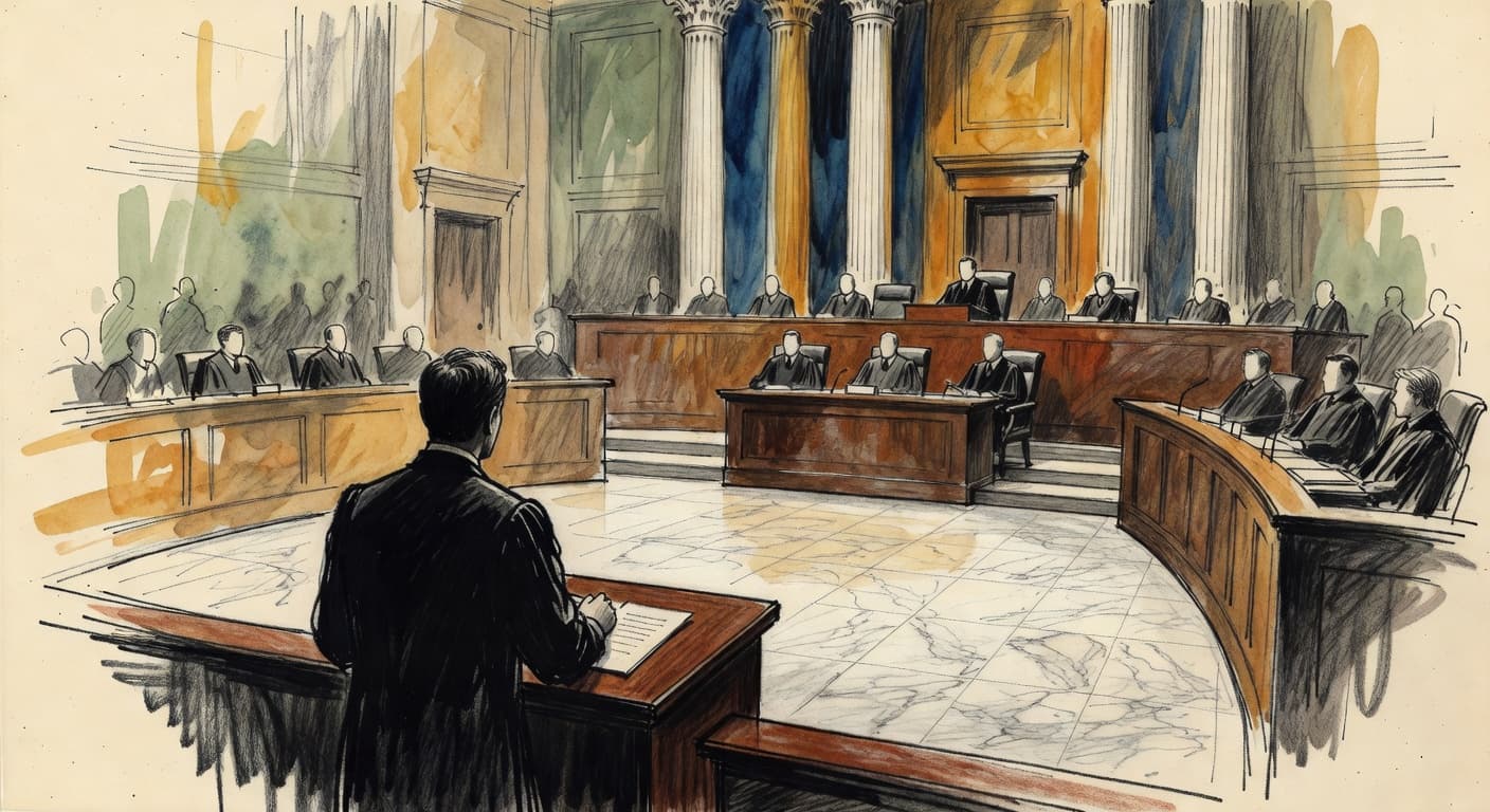 Illustration for Dobbs v. Jackson Women's Health Organization