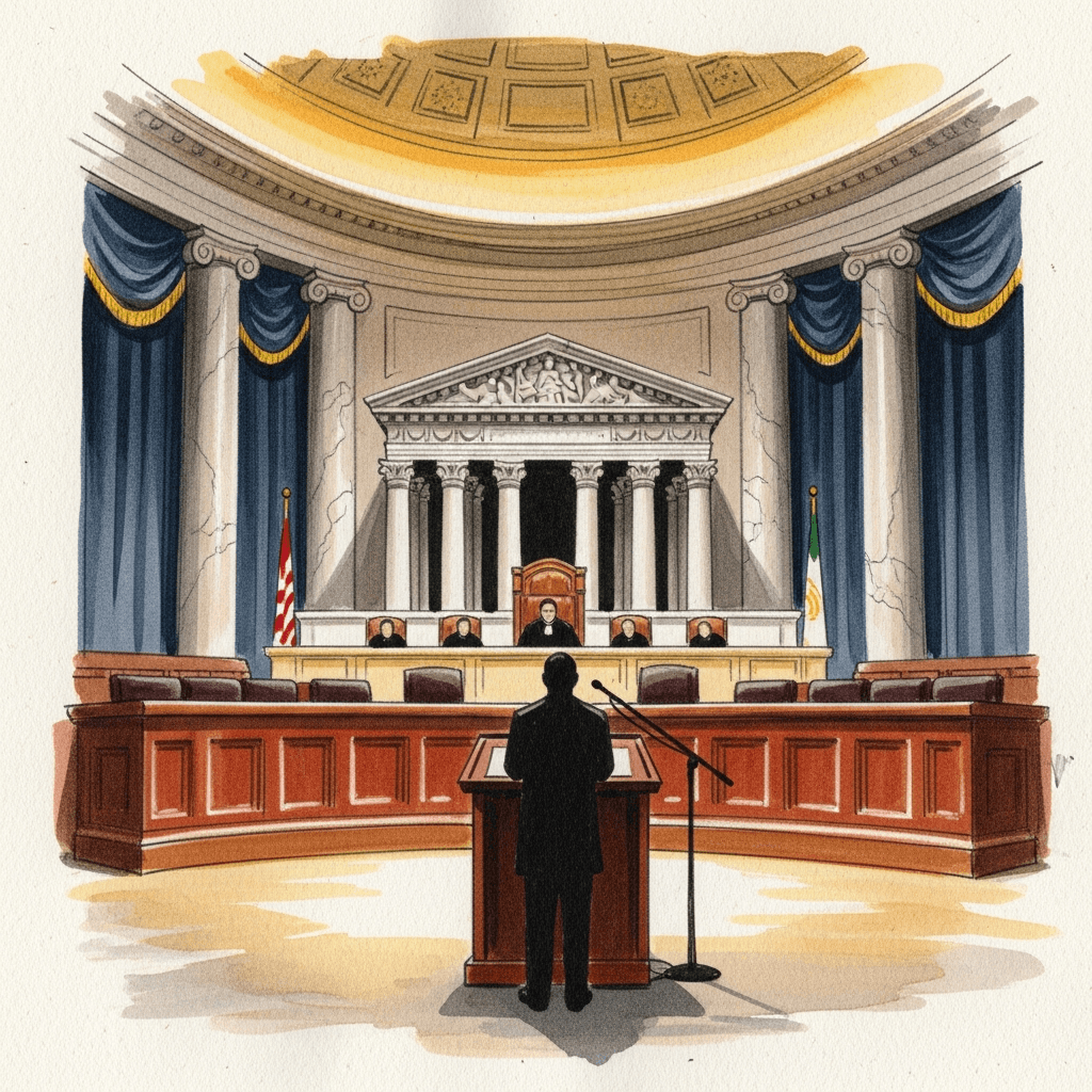 Illustration for Trump v. United States