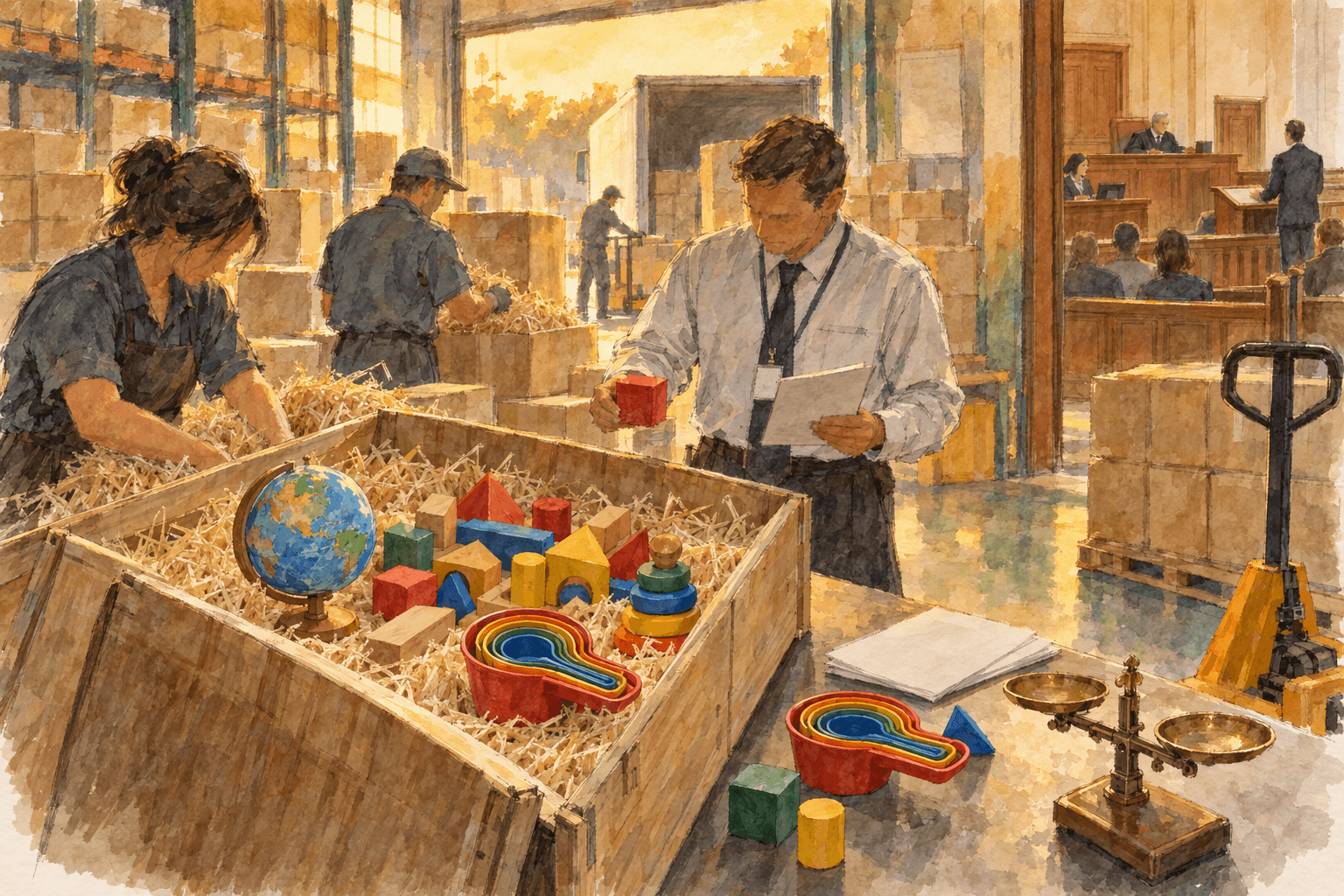 Illustration for Learning Resources, Inc., et al., Petitioners v. Donald J. Trump, President of the United States, et al.