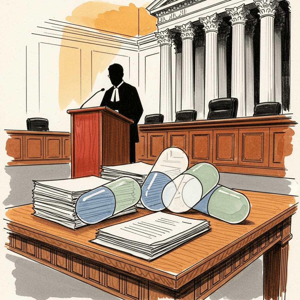 Illustration for Hikma Pharmaceuticals USA Inc., et al., Petitioners v. Amarin Pharma, Inc., et al.