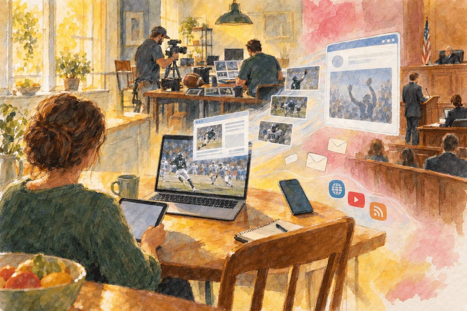 Illustration for Michael Salazar, Petitioner v. Paramount Global, dba 247Sports