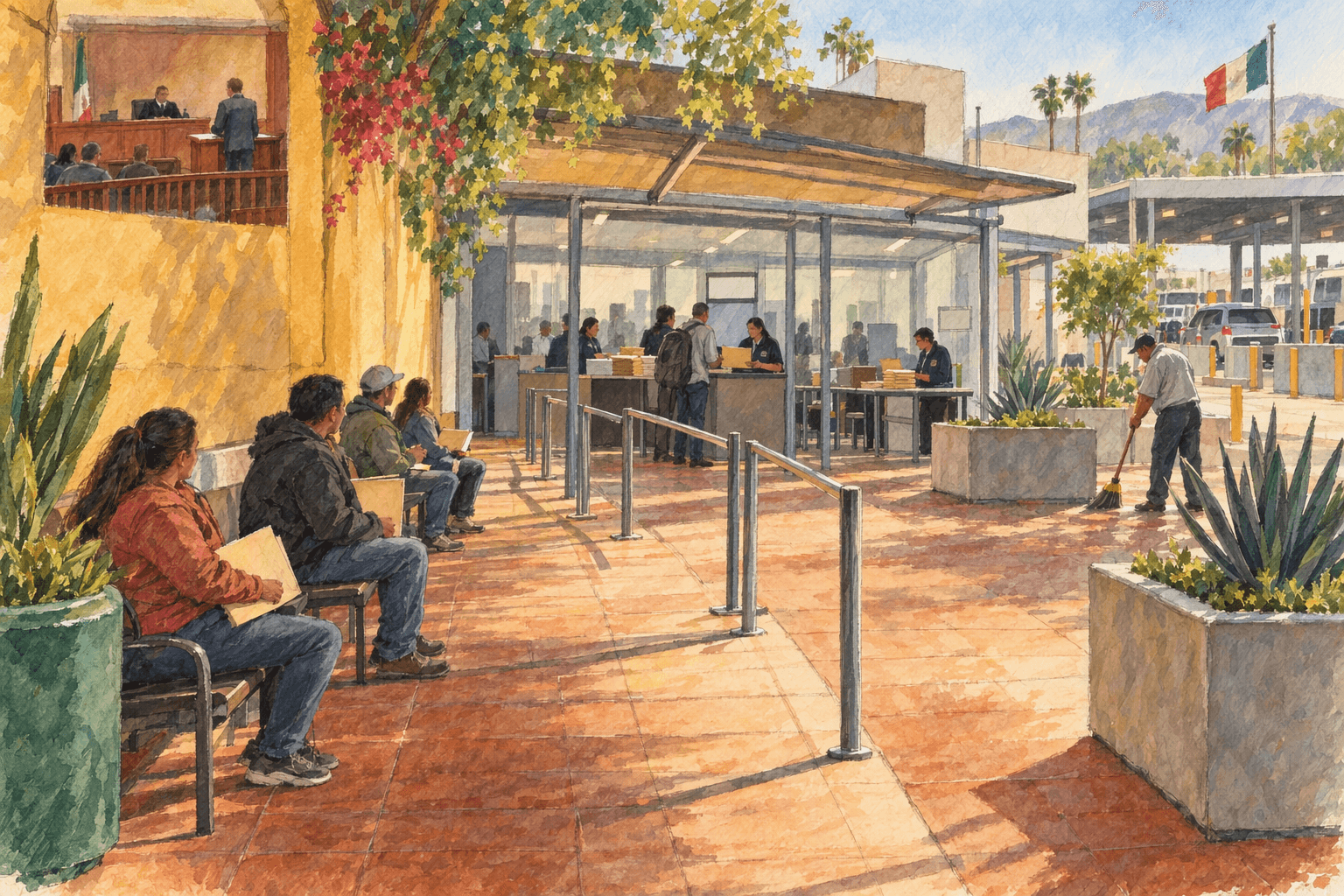 Illustration for Markwayne Mullin, Secretary of Homeland Security v. Al Otro Lado, a California Corporation